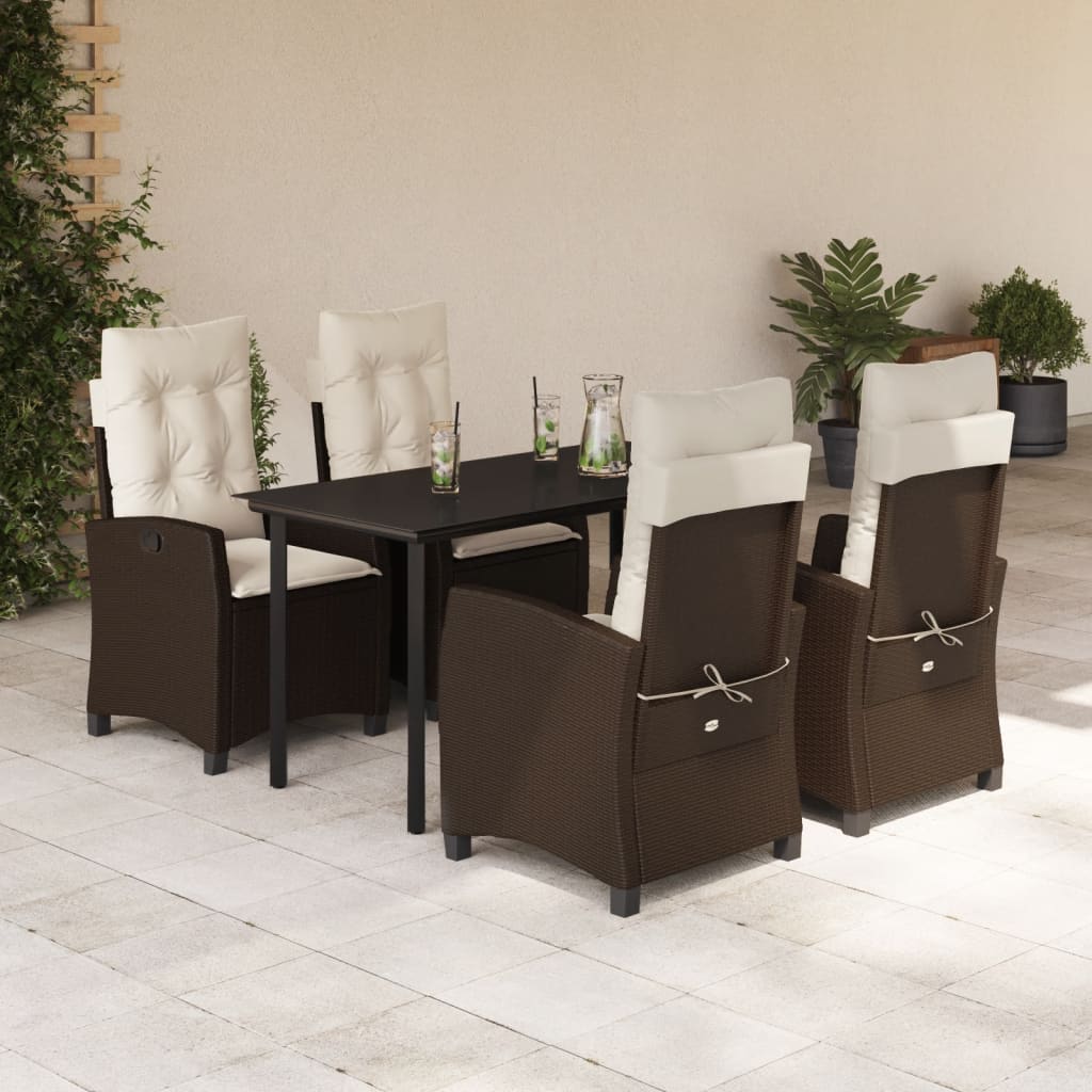 Set da Pranzo da Giardino 5pz con Cuscini