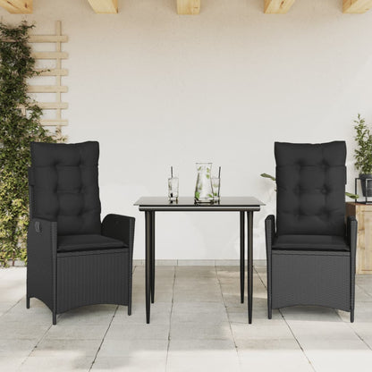Set da Pranzo da Giardino 3 pz con Cuscini