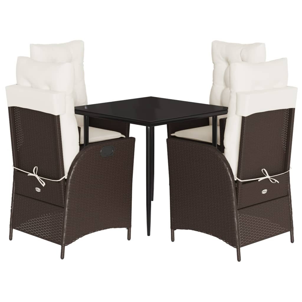 Set da Pranzo da Giardino 5pz con Cuscini