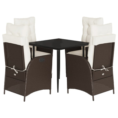 Set da Pranzo da Giardino 5pz con Cuscini