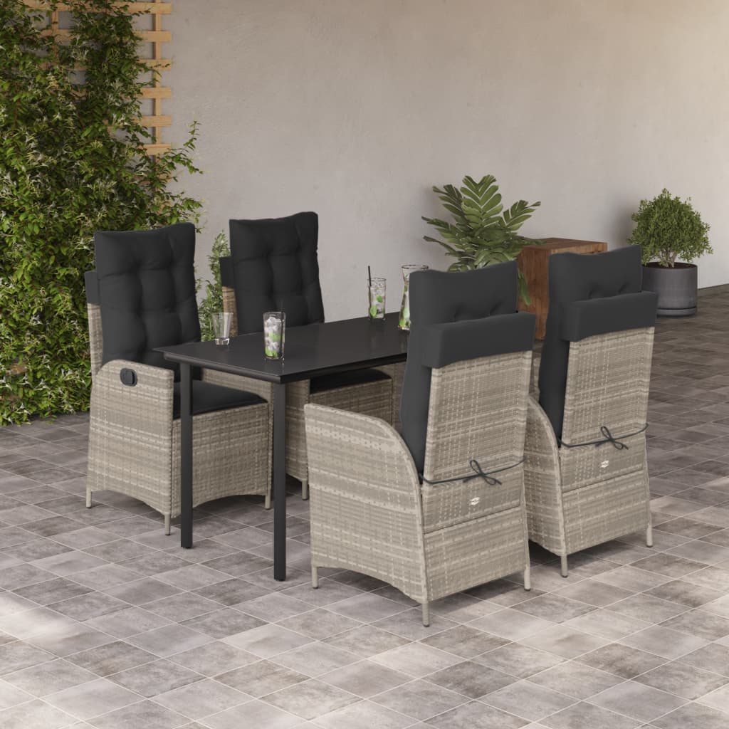 Set da Pranzo da Giardino 5pz con Cuscini