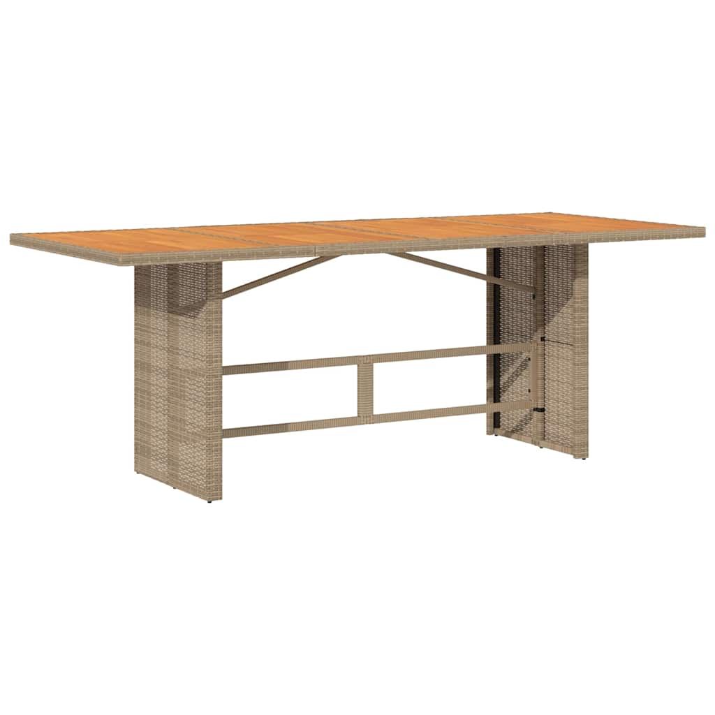 Set Pranzo da Giardino 9 pz con Cuscini Beige Misto Polyrattan | homemem39