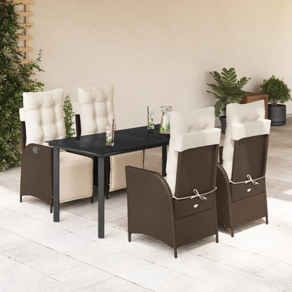 Set da Pranzo da Giardino 5pz con Cuscini