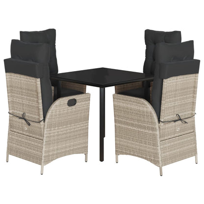 Set da Pranzo da Giardino 5pz con Cuscini