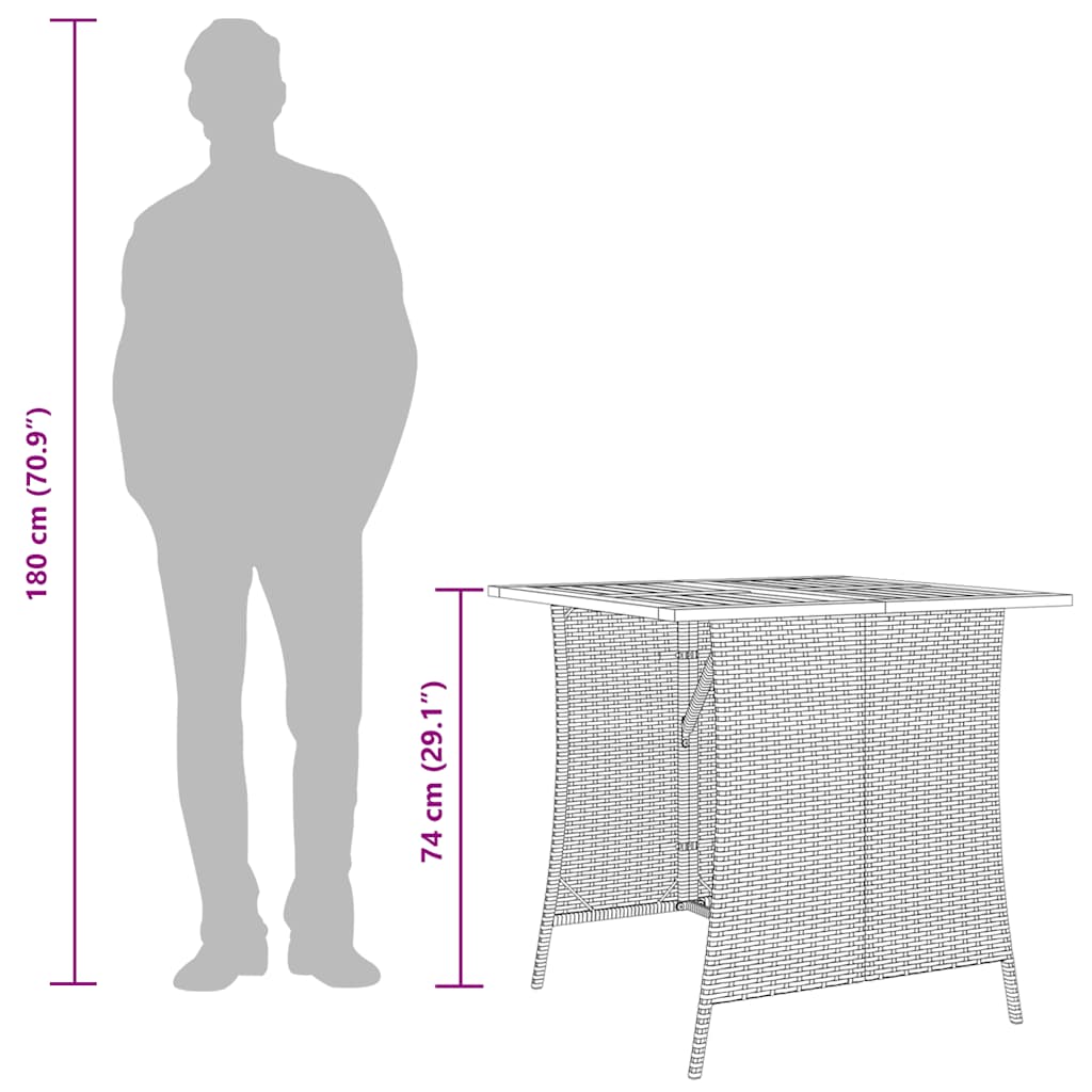 Set Divano da Giardino 6 pz con Cuscini a L Beige in Polyrattan
