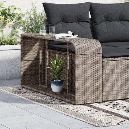 Scaffali Portaoggetti 2 pz in Polyrattan Grigio