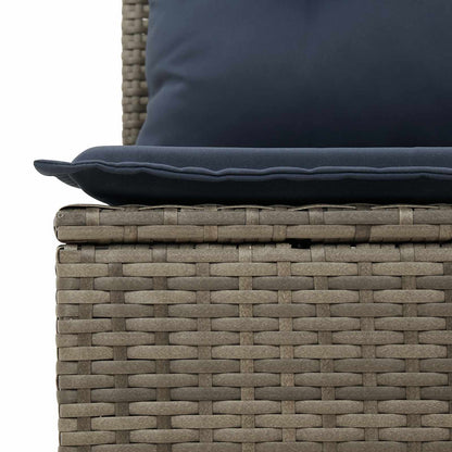 Divano da giardino Grigio 227 x 62 x 69 cm polyrattan | homemem39
