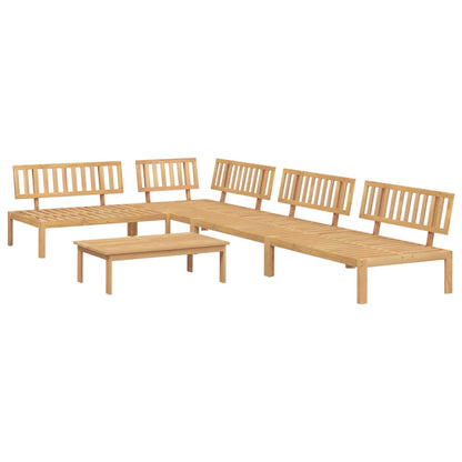 Set Divano Pallet da Giardino 5 pz in Legno Massello di Acacia | homemem39