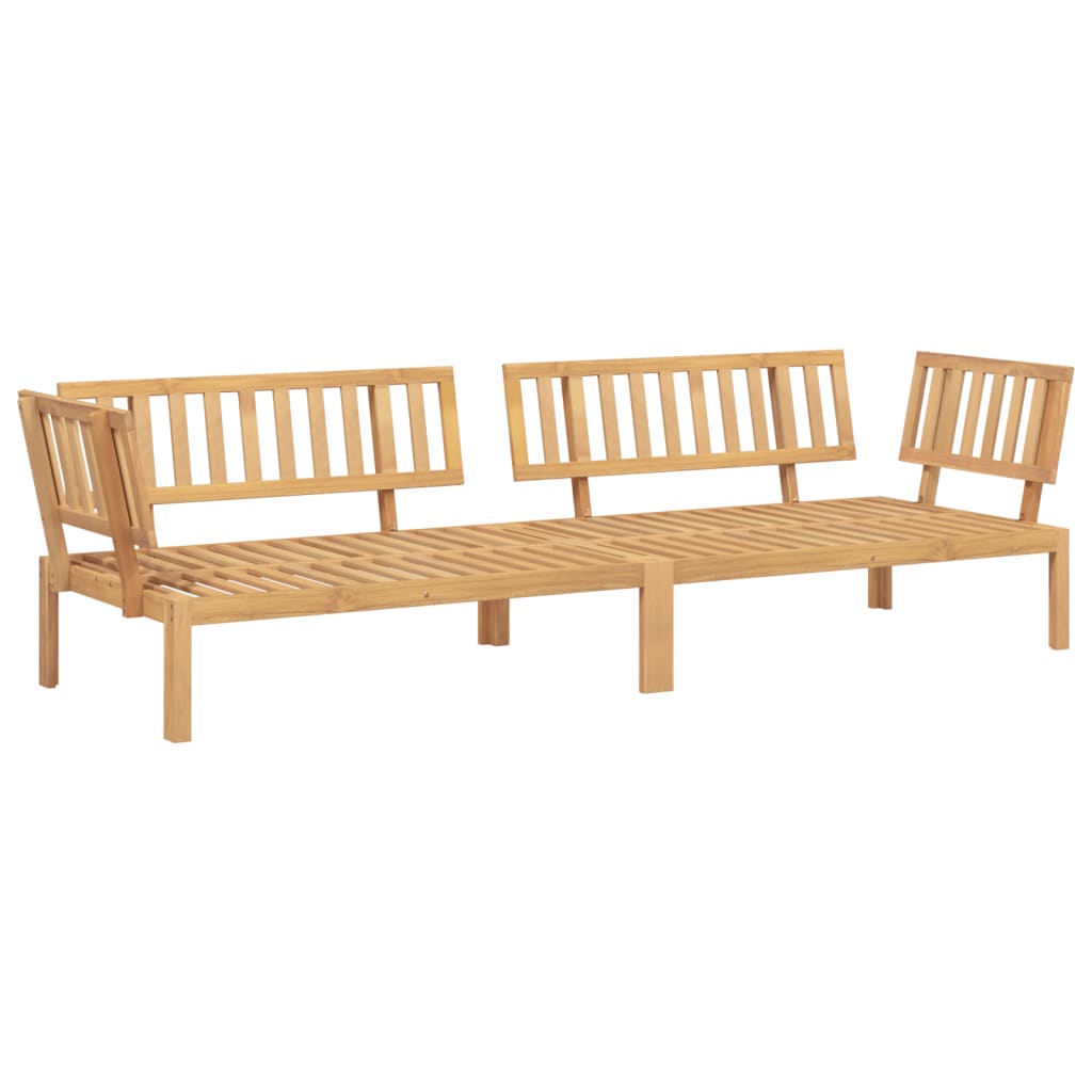 Divani Angolari Pallet da Giardino 2pz Legno Massello di Acacia | homemem39