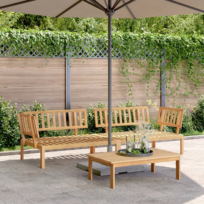 Divani Angolari Pallet da Giardino 2pz Legno Massello di Acacia | homemem39
