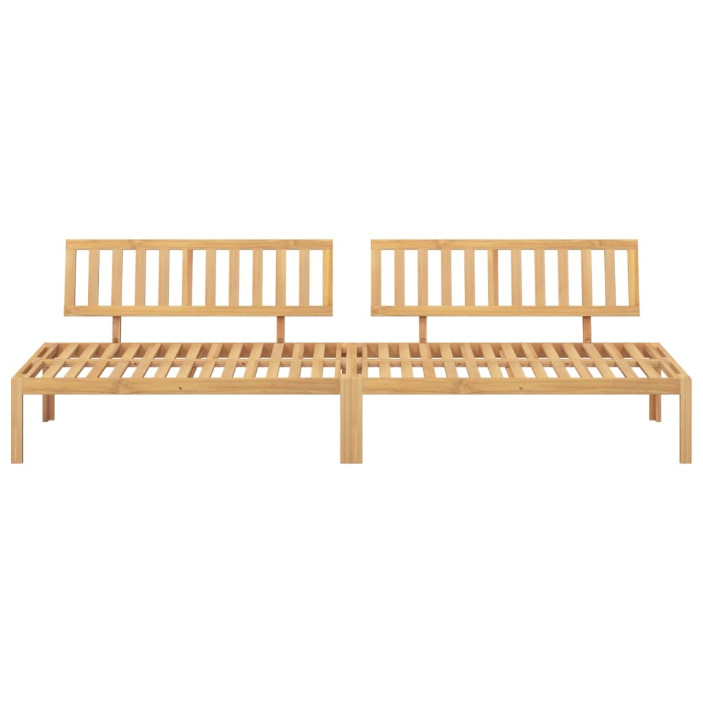 Divani Centrali da Giardino Pallet 2pz Legno Massello di Acacia | homemem39