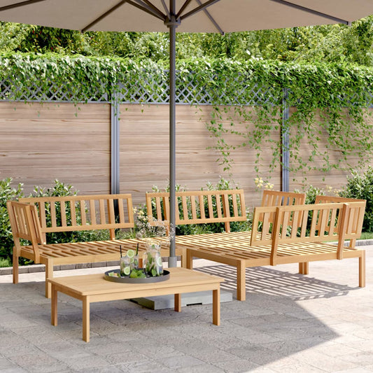 Set Divano Pallet da Giardino 4 pz in Legno Massello di Acacia - homemem39