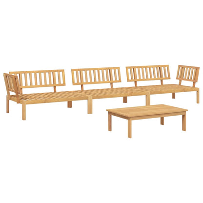 Set Divano Pallet da Giardino 4 pz in Legno Massello di Acacia | homemem39