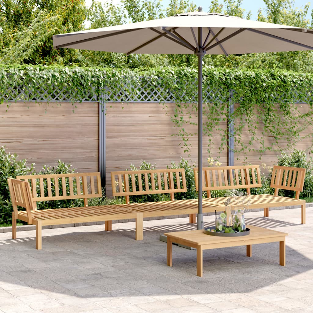 Set Divano Pallet da Giardino 4 pz in Legno Massello di Acacia | homemem39