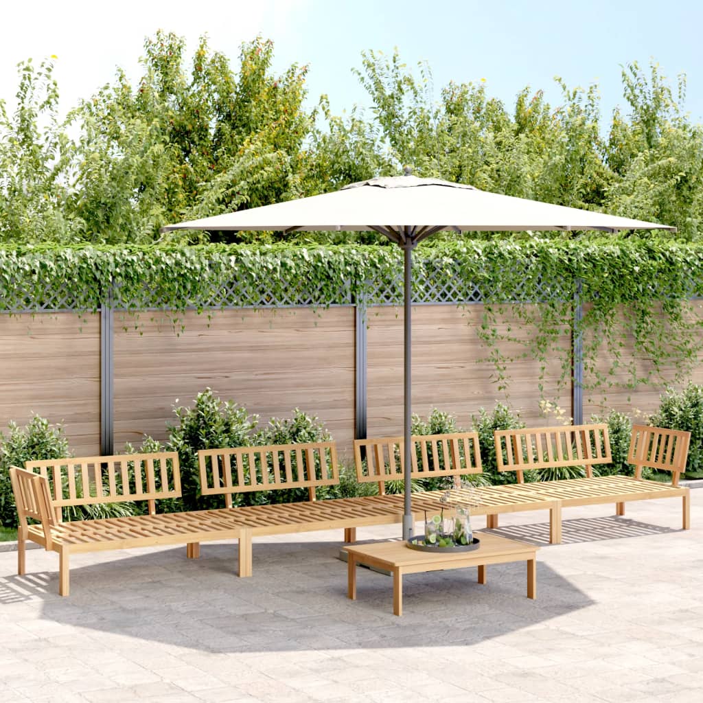 Set Divano Pallet da Giardino 5 pz in Legno Massello di Acacia | homemem39