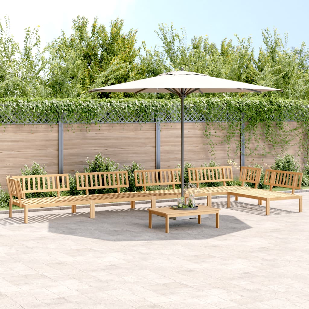 Set Divano Pallet da Giardino 6 pz in Legno Massello di Acacia | homemem39