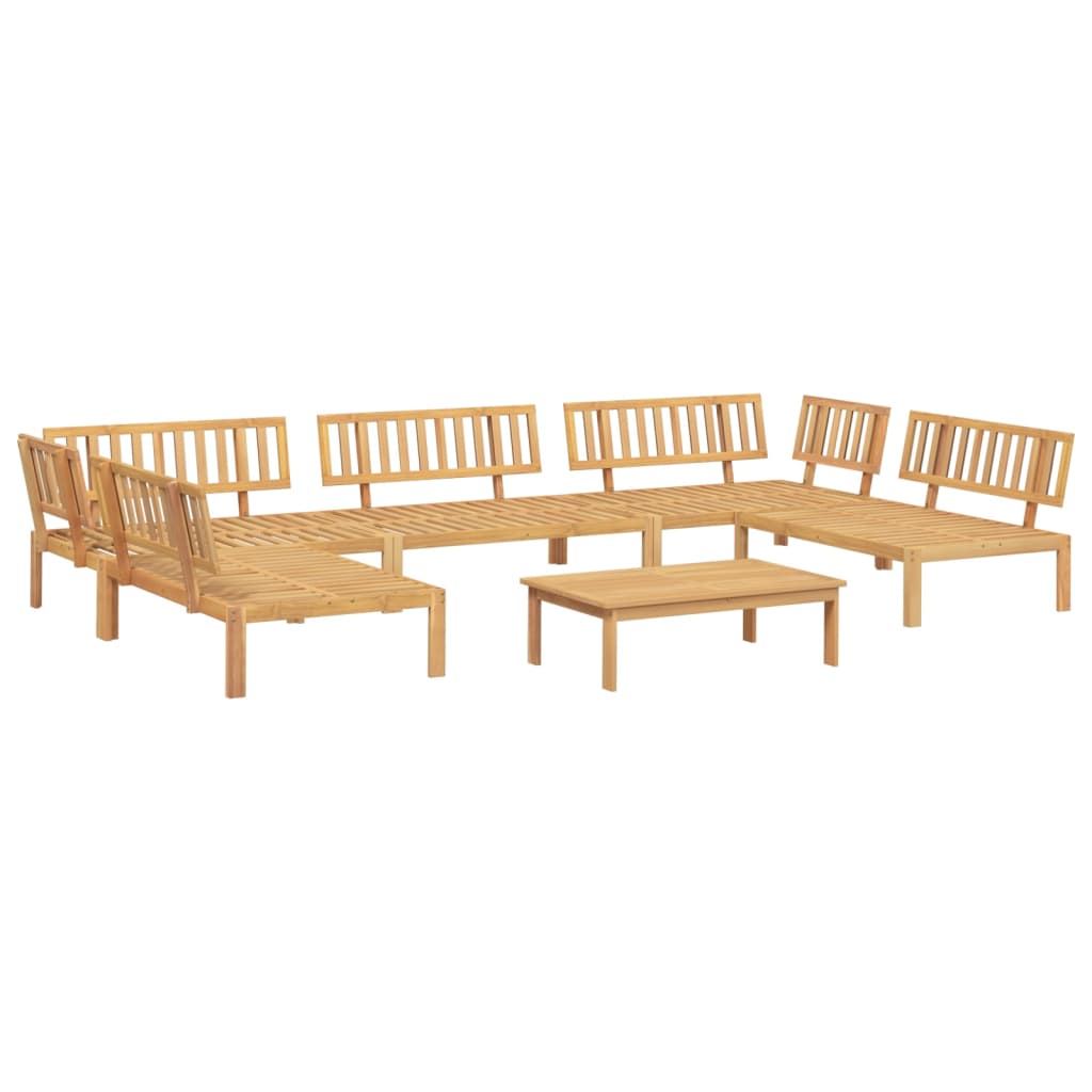 Set Divano Pallet da Giardino 6 pz in Legno Massello di Acacia | homemem39