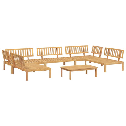 Set Divano Pallet da Giardino 6 pz in Legno Massello di Acacia | homemem39
