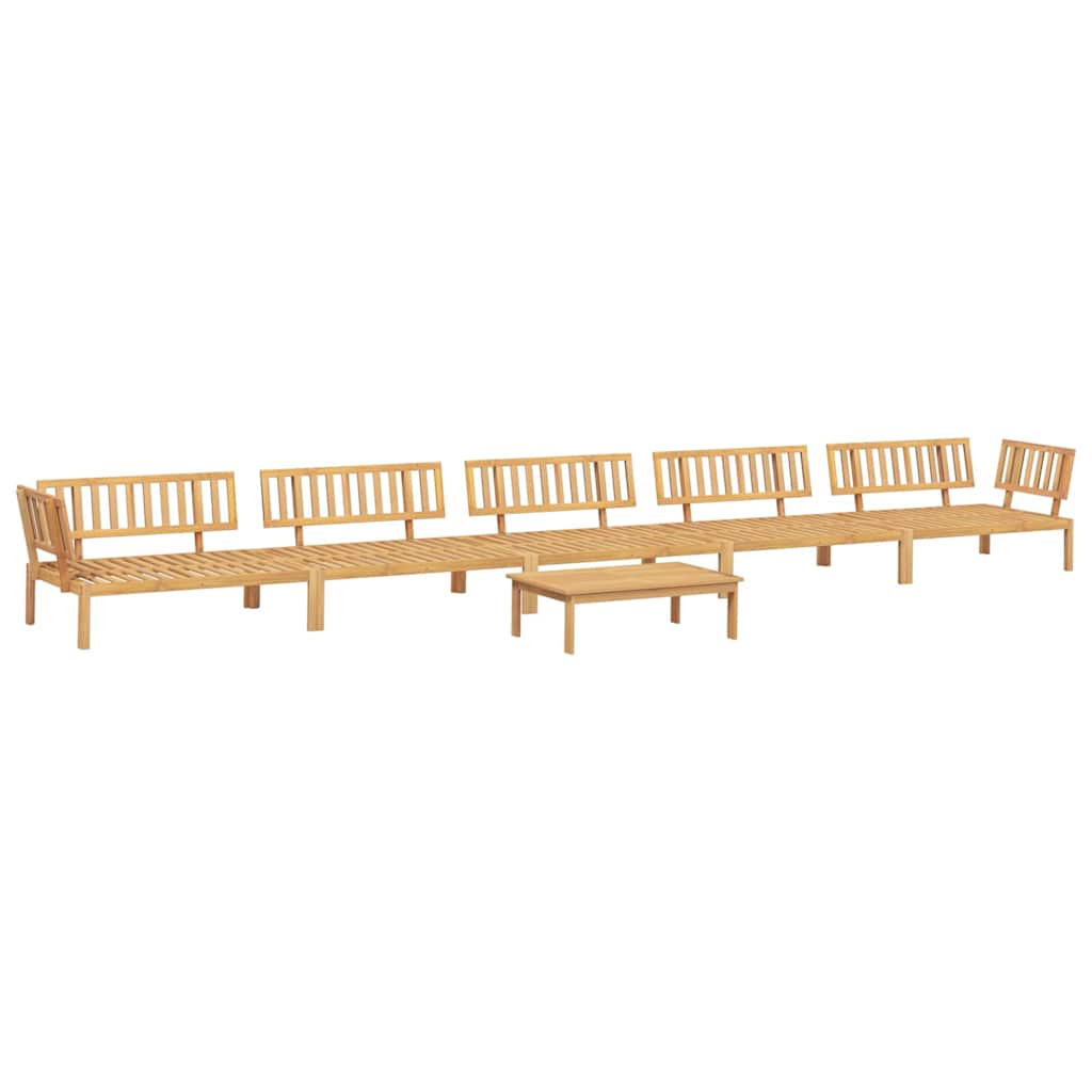 Set Divano Pallet da Giardino 6 pz in Legno Massello di Acacia | homemem39