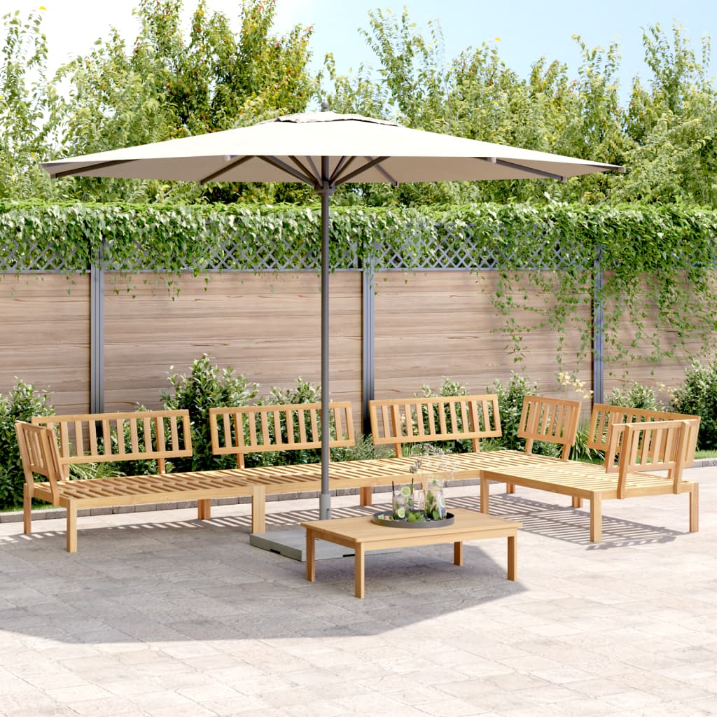 Set Divano Pallet da Giardino 5 pz in Legno Massello di Acacia | homemem39