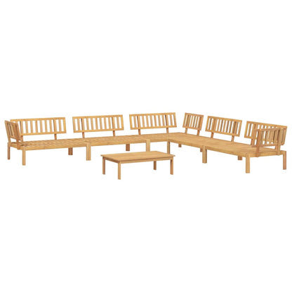 Set Divano Pallet da Giardino 6 pz in Legno Massello di Acacia | homemem39