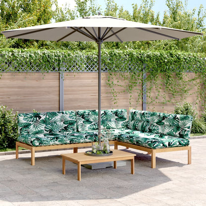 Set Divani Pallet Giardino 4pz Cuscini Legno Massello Acacia | homemem39