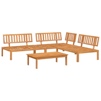 Set Divano Pallet da Giardino 4 pz in Legno Massello di Acacia | homemem39