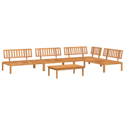 Set Divano Pallet da Giardino 5 pz in Legno Massello di Acacia | homemem39
