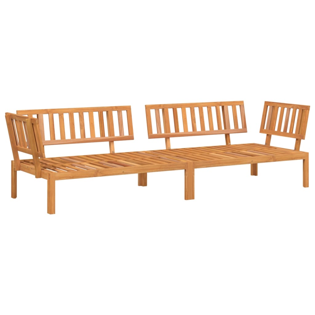 Divani Angolari Pallet da Giardino 2pz Legno Massello di Acacia | homemem39