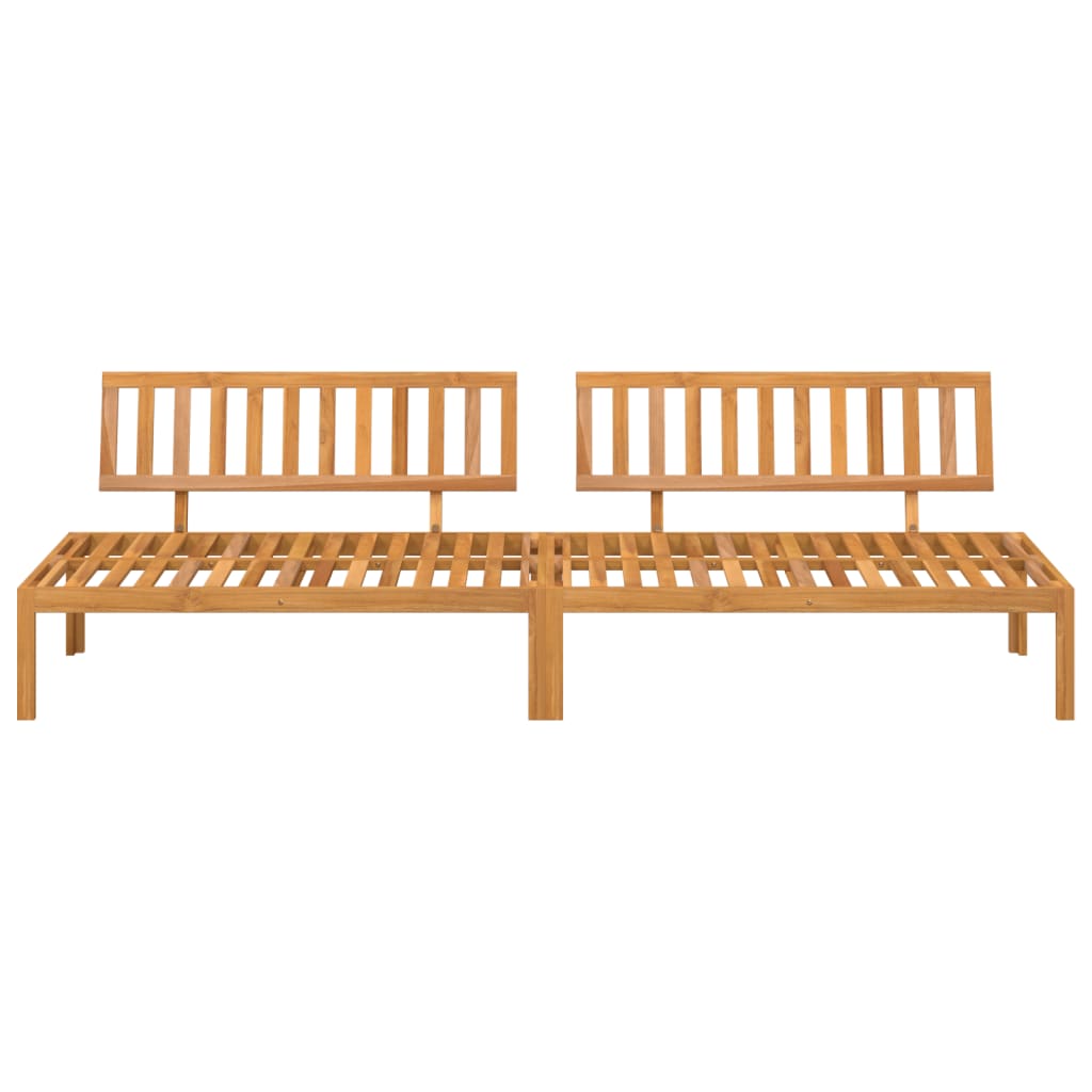 Divani Centrali da Giardino Pallet 2pz Legno Massello di Acacia | homemem39