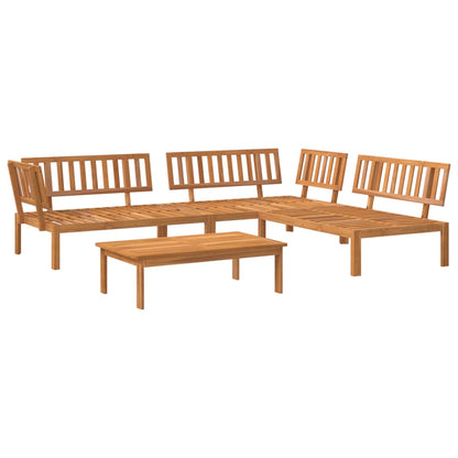Set Divano Pallet da Giardino 4 pz in Legno Massello di Acacia | homemem39