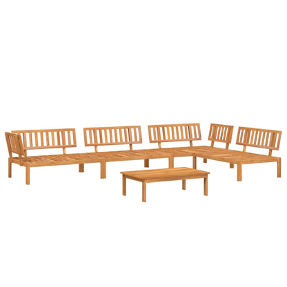 Set Divano Pallet da Giardino 5 pz in Legno Massello di Acacia | homemem39