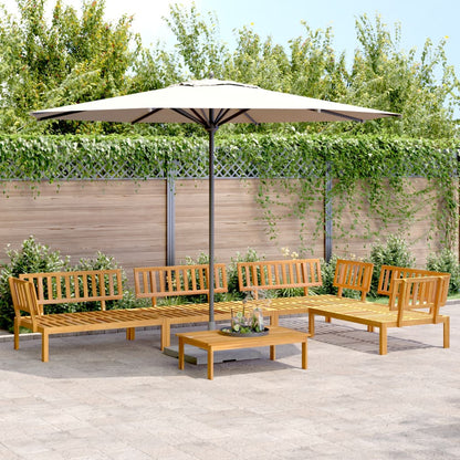 Set Divano Pallet da Giardino 5 pz in Legno Massello di Acacia | homemem39