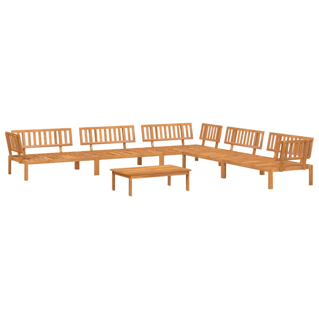 Set Divano Pallet da Giardino 6 pz in Legno Massello di Acacia | homemem39