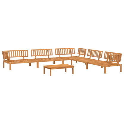 Set Divano Pallet da Giardino 6 pz in Legno Massello di Acacia | homemem39