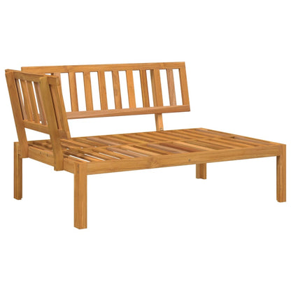 Set Divano Pallet Giardino 3pz con Cuscini Massello Acacia | homemem39