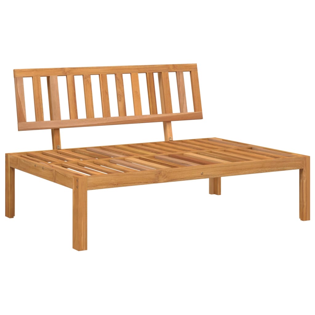 Divani Centrali Pallet Giardino con Cuscini 2pz Massello Acacia | homemem39