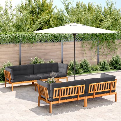 Set Divano Pallet Giardino 5pz con Cuscini Massello Acacia | homemem39