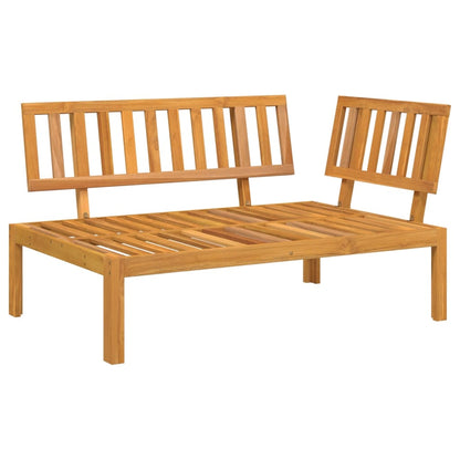 Divano Angolare da Giardino Pallet in Legno Massello di Acacia | homemem39