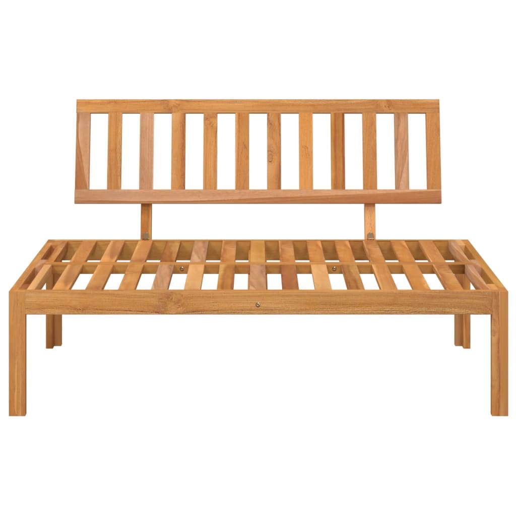 Divano Centrale da Giardino Pallet in Legno Massello di Acacia | homemem39