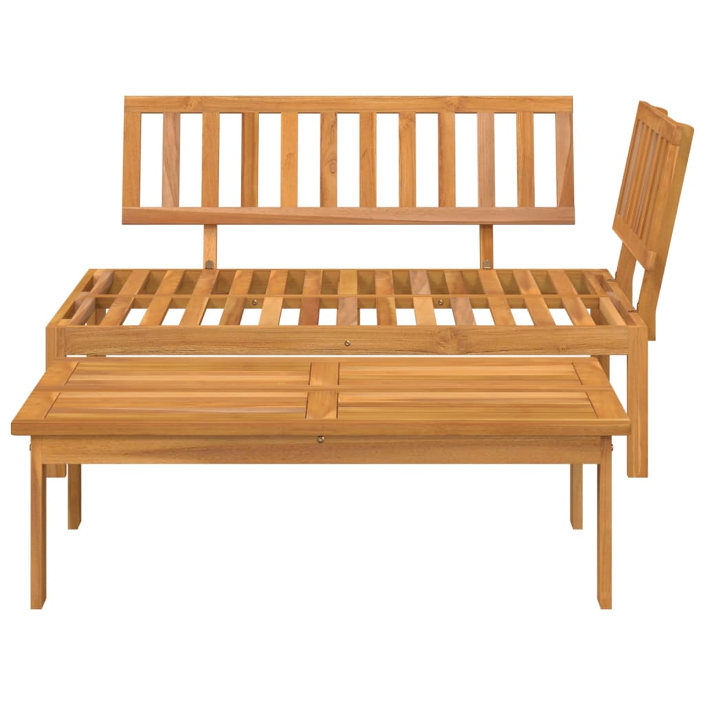 Set Divani Pallet da Giardino 2pz in Legno Massello di Acacia | homemem39