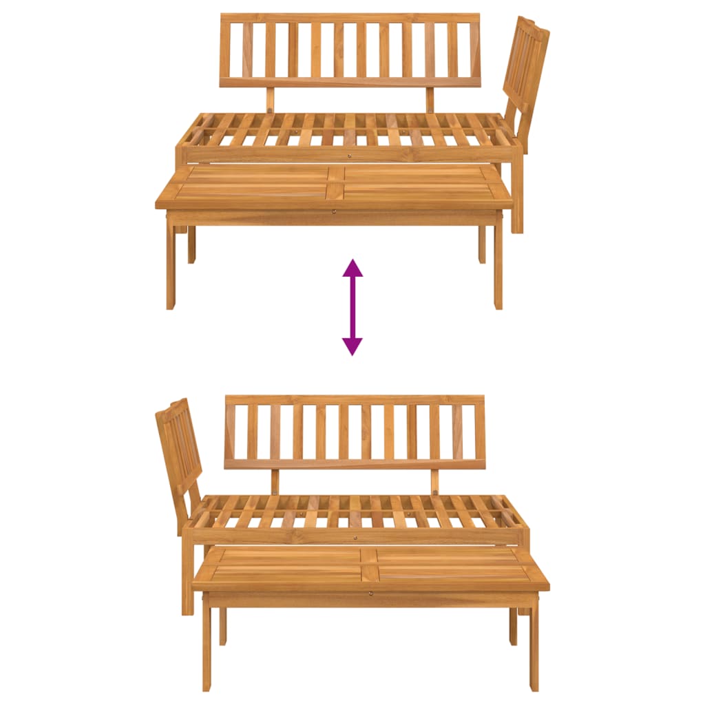Set Divani Pallet da Giardino 2pz in Legno Massello di Acacia | homemem39