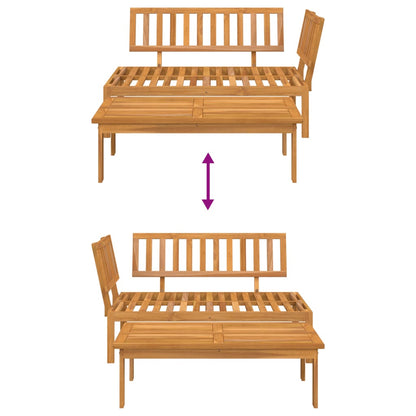 Set Divani Pallet da Giardino 2pz in Legno Massello di Acacia | homemem39