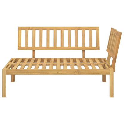 Divano Angolare da Giardino Pallet in Legno Massello di Acacia | homemem39