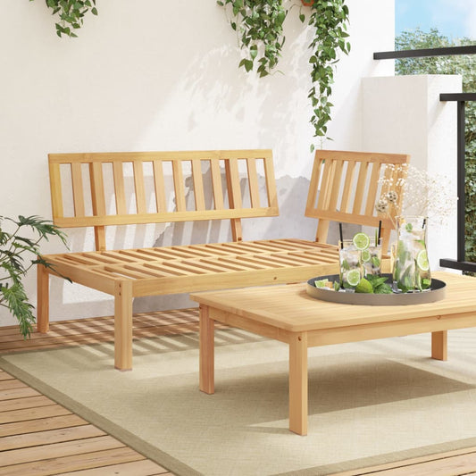 Divano Angolare da Giardino Pallet in Legno Massello di Acacia | homemem39
