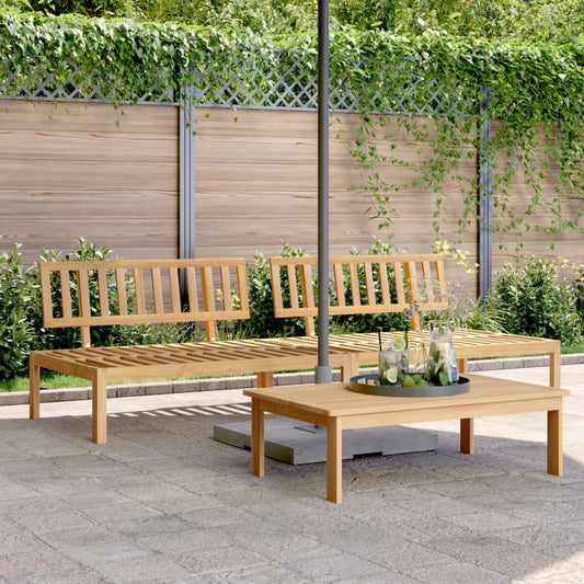 Divani Centrali da Giardino Pallet 2pz Legno Massello di Acacia | homemem39