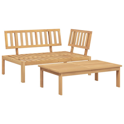 Set Divani Pallet da Giardino 2pz in Legno Massello di Acacia | homemem39