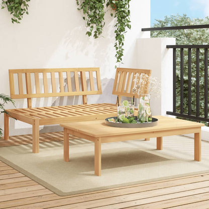 Set Divani Pallet da Giardino 2pz in Legno Massello di Acacia | homemem39