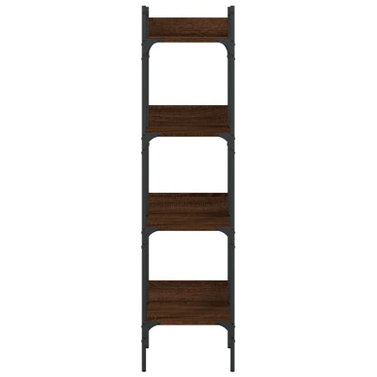 Libreria 4 Ripiani Rovere Marrone 35x30x138,5 Legno Multistrato | homemem39