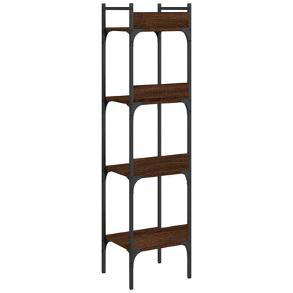 Bookshelf 4 livelli Tall Brown Oak